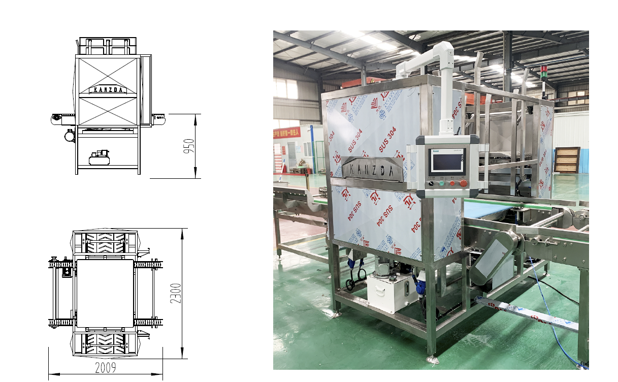 Automatic pallet washer machine Automatic pallet washer machine